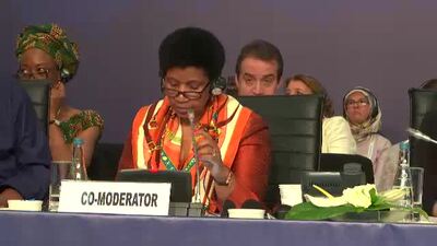 H.E. Julia Duncan-Cassell, Minister of Gender, Children and Social Protection of Liberia