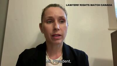 Lawyers' Rights Watch Canada, Ms. Erin Riley-Oettl 