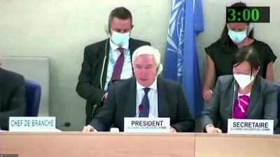 Mr. Federico Villegas, President of the Human Rights Council (Vote on A/HRC/50/L.16 - ADOPTED)