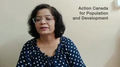 Action Canada for Population and Development, Ms. Manjula Pradeep 
