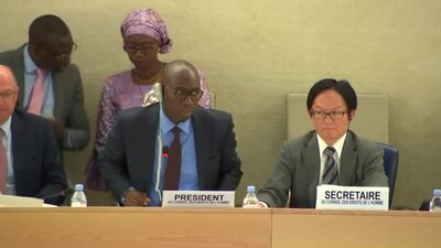 Mr. Coly Seck, President of the Human Rights Council (Adoption)
