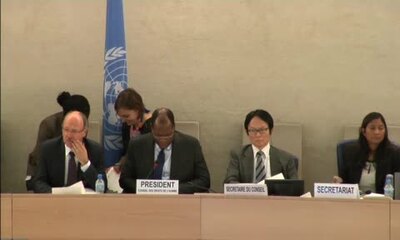 Mr. Baudelaire Ndong Ella, President of the Human Rights Council (Adoption)
