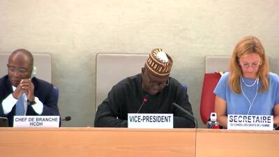 Mr. Muhammadou Kah, Vice-President of the Human Rights Council (Adoption)