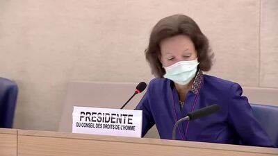  Ms. Elisabeth Tichy-Fisslberger, President of the Human Rights Council (Adoption)