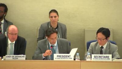 Mr. Vojislav Šuc, President of the Human Rights Council (Adoption)