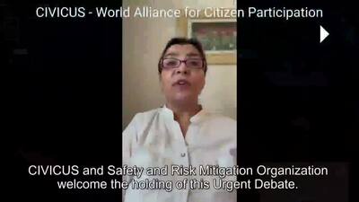 CIVICUS - World Alliance for Citizen Participation, Ms. Horia Masadiq