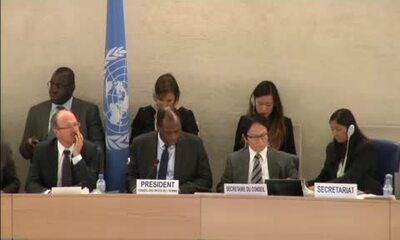 Mr. Baudelaire Ndong Ella, President of the Human Rights Council (Adoption)