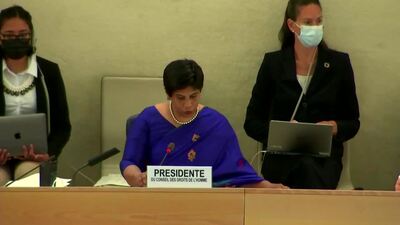 Ms. Nazhat Shameem Khan, President of the Human Rights Council (Vote on L.46)