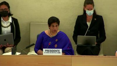 Ms. Nazhat Shameem Khan, President of the Human Rights Council (Vote on L.47)