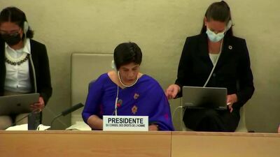 Ms. Nazhat Shameem Khan, President of the Human Rights Council (Vote on L.50)