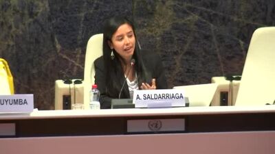 Ms. Ana  Saldarriaga, former  Global President  of AIESEC, current  member of AIESEC Supervisory Board