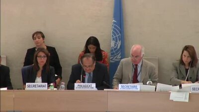 Mr. Joaquín Alexander Maza Martelli, President of the Human Rights Council (Adoption)
