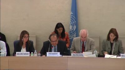  Mr. Joaquín Alexander Maza Martelli, President of the Human Rights Council (Adoption)