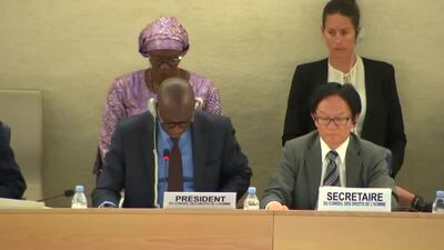 Mr. Coly Seck, President of the Human Rights Council (Adoption)