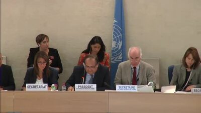 Mr. Joaquín Alexander Maza Martelli, President of the Human Rights Council (Adoption)