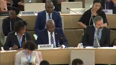 Burundi, Mr. Rénovat Tabu (Country Concerned)