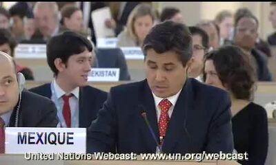 Mexico, 18th Special Session, Human Rights Council