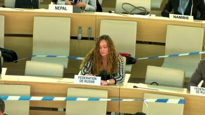 Ms. Nazhat Shameem Khan, President of the Human Rights Council (Adoption)