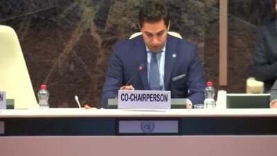Mr. Ahmad Alhendawi, co-chairperson of the Forum on Human Rights, Democracy and the Rule of Law