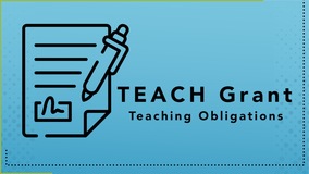 Thumbnail of TEACH Grant - Teaching Obligations