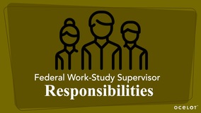Thumbnail of Federal Work-Study Supervisor Responsibilities
