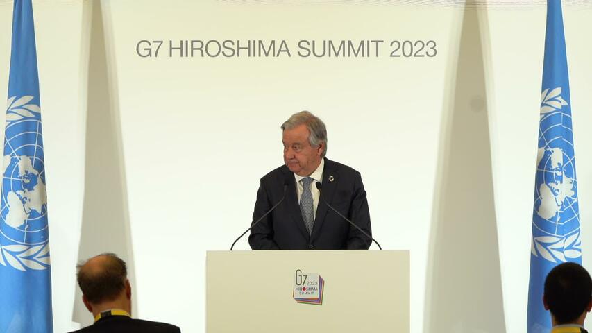 G7 Natiounen solle weltwäit Leadership a Solidaritéit weisen, seet de Guterres