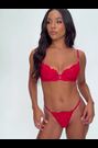Ann Summers Red The Icon Sequin Non Pad Plunge Bra - Image 2 of 6