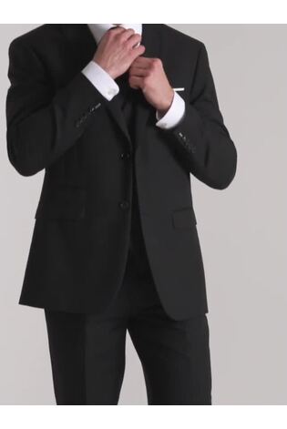 Skopes Black Tailored Fit Madrid Suit: Jacket - Image 2 of 7