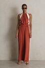 Reiss Orange Inez Colour-Block Rope-Cord Jumpsuit - Image 2 of 7