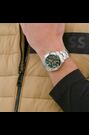 BOSS Silver Hero Stainless Steel Bracelet Watch with Green Dial - Image 2 of 6
