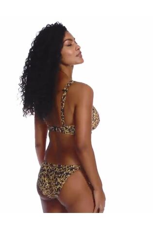 Freya Animal Print Arizona Wave Tie Side Bikini Briefs - Image 2 of 7