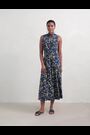 Seasalt Cornwall Blue Silene Sleeveless Jersey Dress - Image 2 of 6