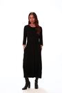Roman Black Petite Stretch Jersey Midi Dress - Image 2 of 6