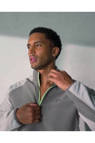 Nike Brown Trail Polarte 1/4-Zip Fleece Running Top - Image 2 of 9