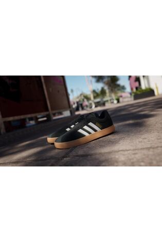 adidas Black/Gum VL Court Trainers - Image 2 of 19