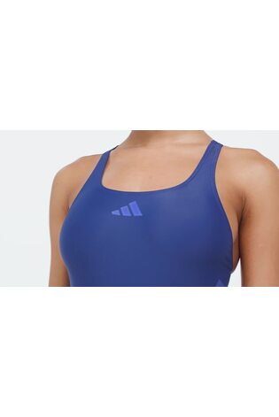 adidas Blue Logo C Back Swimsuit - Image 2 of 7