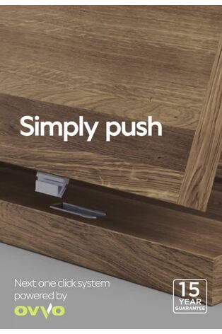 Dove Grey Malvern Oak Effect Space Saving Small Sideboard - Image 2 of 10