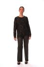 Roman Black Fluffy Knit Fringe Hem Jumper - Image 2 of 6