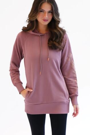 Hellbraun - Pineapple langer Hoodie für Damen - Bild 2 von 8 Hellbraun - Pineapple langer Hoodie für Damen - Bild 2 von 8