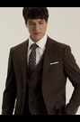 Skopes Brown Corsica Tailored Fit Linen Blend Suit Jacket - Image 2 of 8