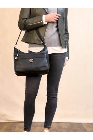 Negru - Lakeland Leather Cartmel Shoulder Bag - Imaginea 2 din 9