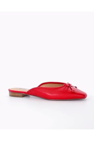 Dune London Red Haylas Ballerina Shoes - Image 2 of 7 Dune London Red Haylas Ballerina Shoes - Image 2 of 7