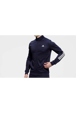 adidas Blue Sportswear Slim Zipped Tracksuit - Image 2 of 7