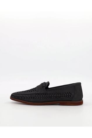Dune London Blue Brickles Woven Moccasins - Image 2 of 6
