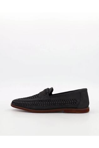 Dune London Blue Brickles Woven Loafers - Image 2 of 6
