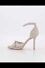 Dune London Gold Malorie Strappy 2 Part Dressy Sandals - Image 2 of 6