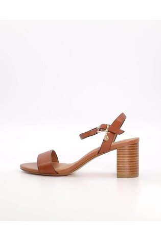 Dune London Brown Regular Fit Jelly Two Part Block Heel Sandals - Image 2 of 6