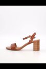 Dune London Brown Regular Fit Jelly Two Part Block Heel Sandals - Image 2 of 6