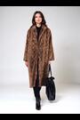 Religion Animal Margot Python Faux Fur Long Line Coat - Image 2 of 7