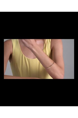 ოქროსფერი/ღია ვარდისფერი - Ted Baker-ის კლაუდიას ვიწრო კრისტალის საკინძებიანი სამაჯური - სურათი 2 6-დან